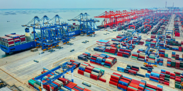 2023年北部灣港集裝箱吞吐量802.2萬(wàn)標(biāo)箱，連續(xù)7年兩位數(shù)增長(zhǎng)